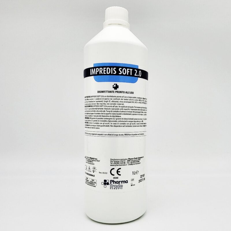IMPREDIS SOFT 2.0 disinfettante igienizzante per strumenti e superfici 1000 ml con erogatore spray - immagine 2