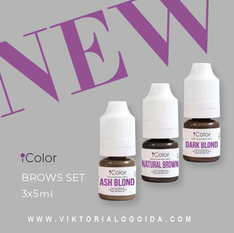 NEW Kit Pigmenti Linea Base Sopracciglia Contiene: Natural Brown - Ash Blond - Dark Blond