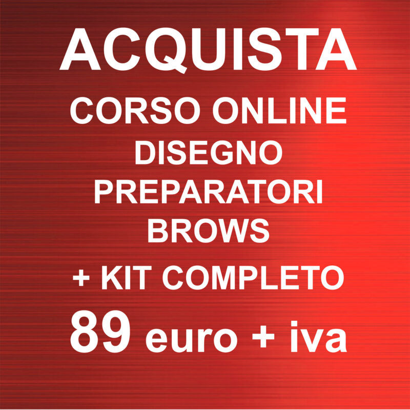 Acquista Webinar Disegno Preparatorio Sopracciglia Pmu + Kit completo da 89 €+iva + 11 € di spedizione corriere express – totale € 119,58 - immagine 2